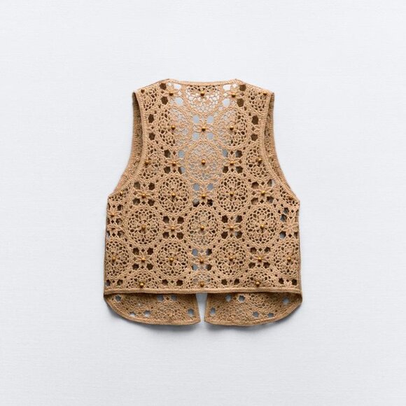 BEADED CROCHET TOP - Picture 5 of 7